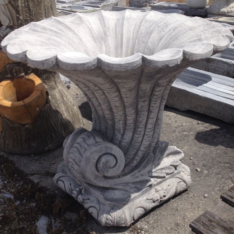 GRANDE VASO IN CEMENTO CORNUCOPIA CM. 80X70